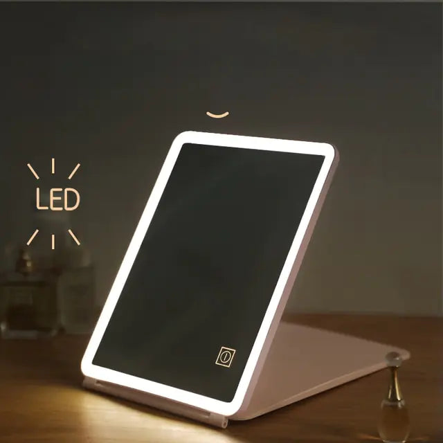 Intelligent Folding LED Makeup Mirror