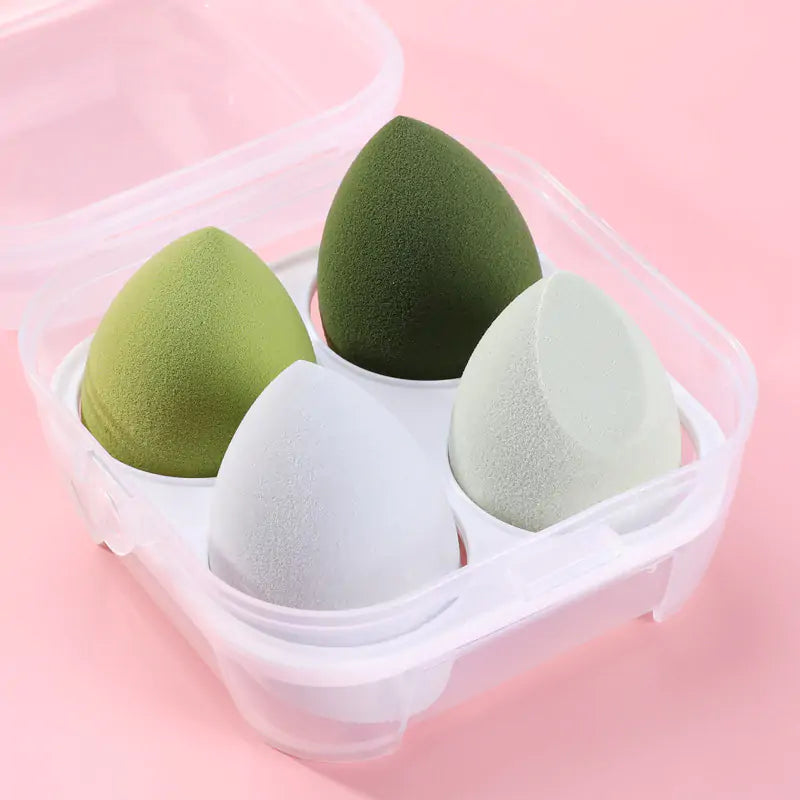 4pcs Makeup Sponge Powder Puff Dry and Wet Combined